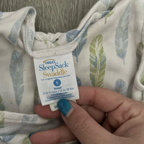 Halo Swaddle Sleep Sack Size Small 3-6 Months Feathers - Picture 2 of 4
